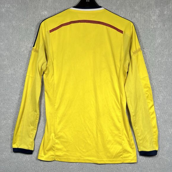 Adidas Columbia 2014-2015 Yellow Soccer Futbol Football Jersey Men’s Small - Picture 10 of 14